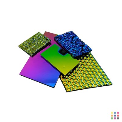 COE96 3mm black Dichroic glass scraps 150g COE96 3mm black Dichroic glass scraps 150g