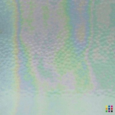 W Hammered 01 IRID iridescent clear 27x27cm W Hammered 01 IRID iridescent clear 27x27cm
