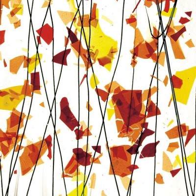 B Fracture Streamers 4111-00 orange, jaune et rouge 51x89cm B Fracture Streamers 4111-00 orange, jaune et rouge 51x89cm