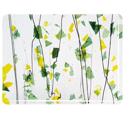 B Fracture Streamers 4112-00 vert et jaune 51x89cm B Fracture Streamers 4112-00 vert et jaune 51x89cm
