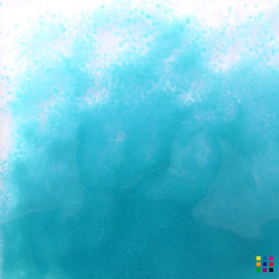 Frittes Float grain fin 3095/2 bleu verdâtre opalescent 250g Frittes Float grain fin 3095/2 bleu verdâtre opalescent 250g