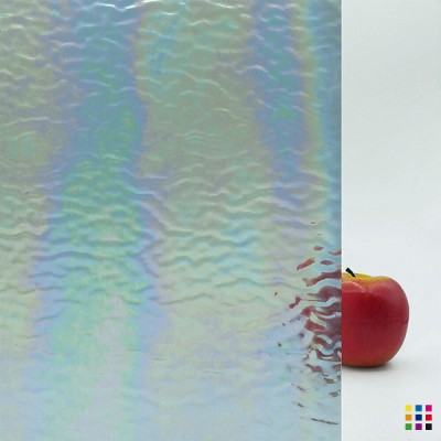 W Ripple 01 IRID iridescent clear 27x27cm W Ripple 01 IRID iridescent clear 27x27cm