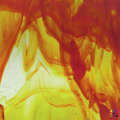 W Streaky 25-LL orange and green 27x27cm W Streaky 25-LL orange and green 27x27cm