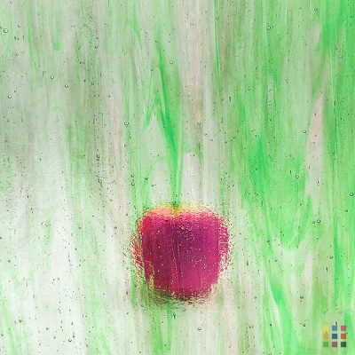 W Streaky 163-LL medium purple and medium green 27x27cm W Streaky 163-LL medium purple and medium green 27x27cm