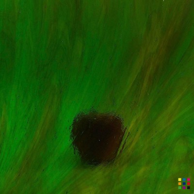 W Streaky 245-LL medium amber and green 27x27cm W Streaky 245-LL medium amber and green 27x27cm