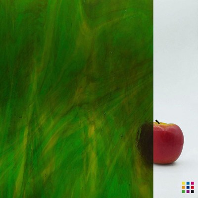W Streaky 245-LL medium amber and green 27x27cm W Streaky 245-LL medium amber and green 27x27cm