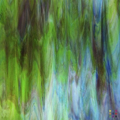 W Streaky 441-LL pourpre foncé, bleu foncé et vert moyen 27x27cm W Streaky 441-LL pourpre foncé, bleu foncé et vert moyen 27x27cm