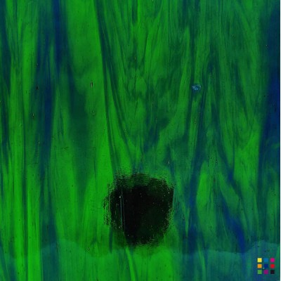 W Streaky 702-LL medium green and dark blue "Mystic" 27x27cm W Streaky 702-LL medium green and dark blue "Mystic" 27x27cm