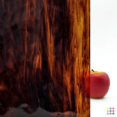 W Streaky 706-LL light amber and brown "Mystic" 27x27cm W Streaky 706-LL light amber and brown "Mystic" 27x27cm