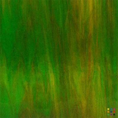 W Streaky 709-LL vert et ambre "Mystic" 27x27cm W Streaky 709-LL vert et ambre "Mystic" 27x27cm