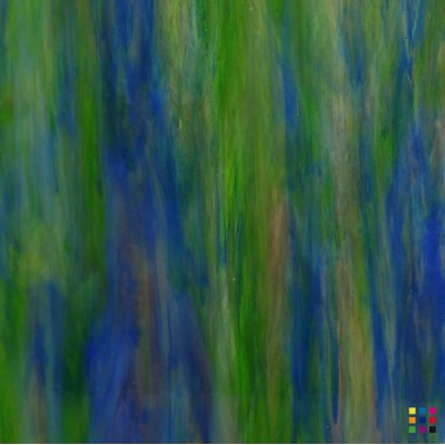 W Wisspy WO-196 bleu cobalt, vert moyen et pourpre 27x27cm W Wisspy WO-196 bleu cobalt, vert moyen et pourpre 27x27cm
