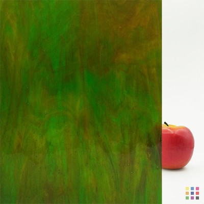 W Wisspy WO-709 vert et ambre "Mystic" 27x27cm W Wisspy WO-709 vert et ambre "Mystic" 27x27cm