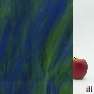 W Opalescente 197-D azul oscuro y verde medio 27x27cm W Opalescente 197-D azul oscuro y verde medio 27x27cm