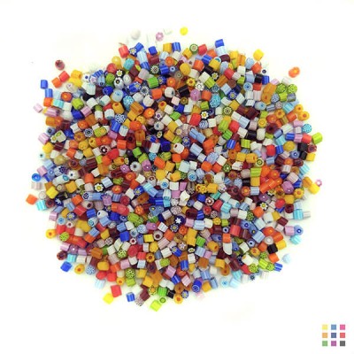 Transparent Millefiori 3-4mm 100g Transparent Millefiori 3-4mm 100g