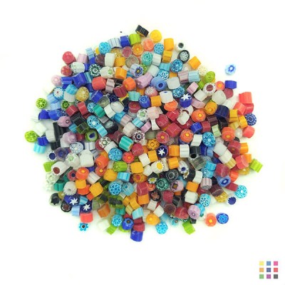 Transparent Millefiori 5-6mm 100g Transparent Millefiori 5-6mm 100g