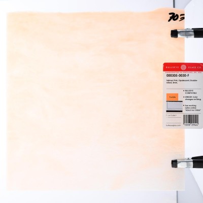 B Opalescent 0305-30 salmon pink 20x25cm Striker* B Opalescent 0305-30 salmon pink 20x25cm Striker*