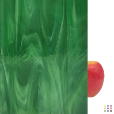 OS Opalescent 327-6S-F vert foncé 20x30cm OS Opalescent 327-6S-F vert foncé 20x30cm
