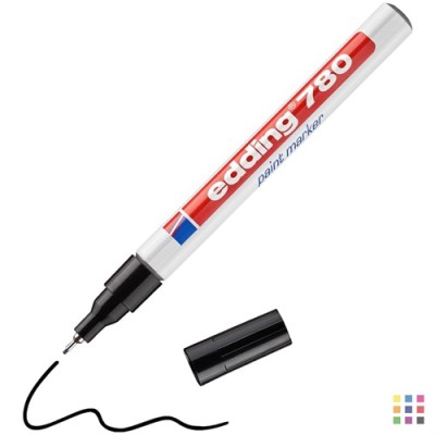 Rotulador con laca Edding 780 negro Rotulador con laca Edding 780 negro