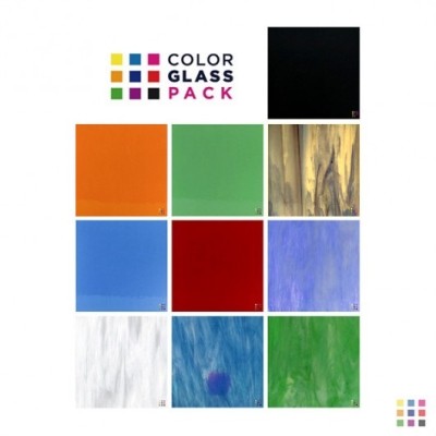 Wissmach96 "Opalescent" glass pack (10 small sheets) Wissmach96 "Opalescent" glass pack (10 small sheets)