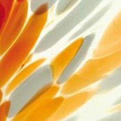 L Streaky S41 selenium orange and opaque white on clear L Streaky S41 selenium orange and opaque white on clear