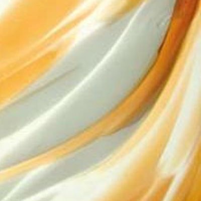 L Streaky S41 selenium orange and opaque white on clear L Streaky S41 selenium orange and opaque white on clear