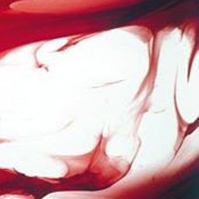 L Streaky S54 red and opaque white on clear L Streaky S54 red and opaque white on clear
