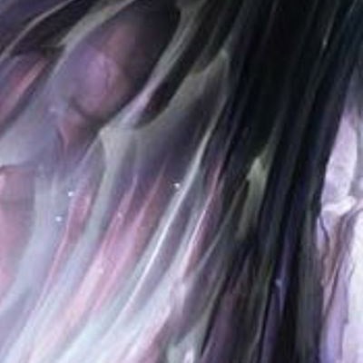 L Streaky S282 grey-violet and opaque white on clear L Streaky S282 grey-violet and opaque white on clear