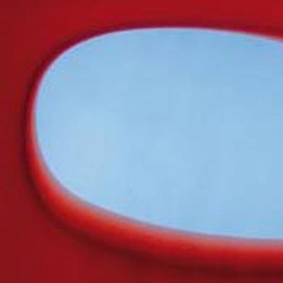 L Streaky V157 red on blue, variegated L Streaky V157 red on blue, variegated