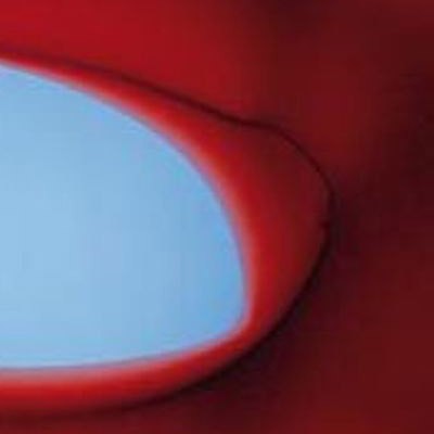 L Streaky V157 red on blue, variegated L Streaky V157 red on blue, variegated
