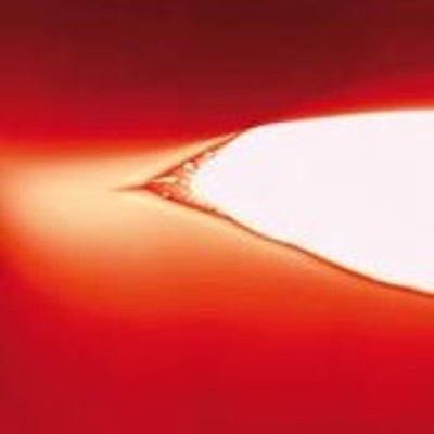 L Streaky V160 rouge sur clair, ouvert L Streaky V160 rouge sur clair, ouvert