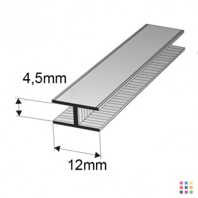 Profilé de 2m en plomb Mommer H plat 12x4.5mm demi-mou Profilé de 2m en plomb Mommer H plat 12x4.5mm demi-mou