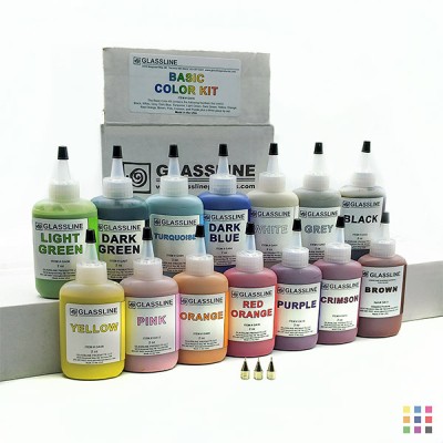 GA15 Glassline pens basic colour kit GA15 Glassline pens basic colour kit