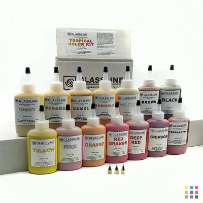 Kit de rotuladores Glassline GA33 color tropical Kit de rotuladores Glassline GA33 color tropical