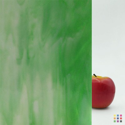 W96 Opalescent 96-55 light green and white 82x107cm W96 Opalescent 96-55 light green and white 82x107cm