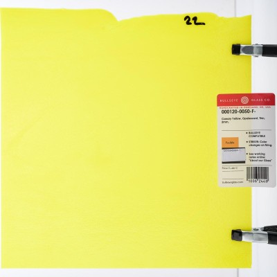 B Opalescent 0120-50 canary yellow 21x25cm Striker* B Opalescent 0120-50 canary yellow 21x25cm Striker*