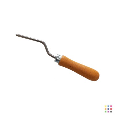 Metal lead burnisher with wooden handle Metal lead burnisher with wooden handle