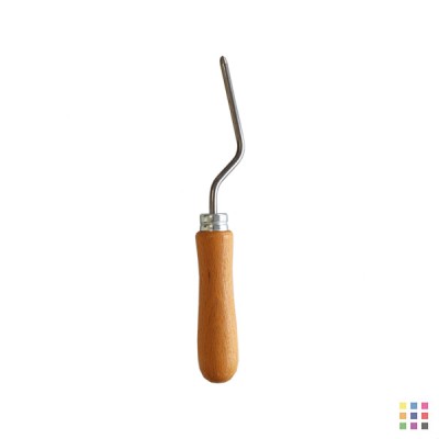 Metal lead burnisher with wooden handle Metal lead burnisher with wooden handle