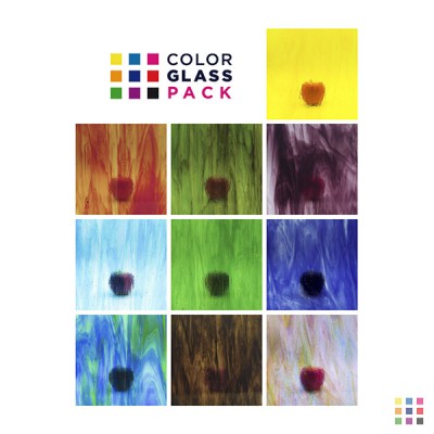 Wissmach "Streaky" glass pack (10 small sheets) Wissmach "Streaky" glass pack (10 small sheets)