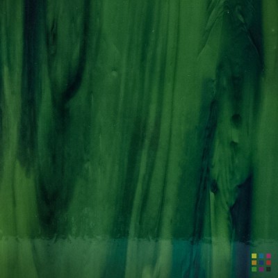 W96 Opalescent 96-35 blue and olive green 82x107cm W96 Opalescent 96-35 blue and olive green 82x107cm