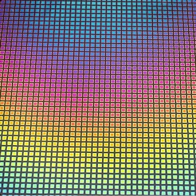 Dichroic 0100-50 SQ2 black 2mm Squares 8.5x8.5cm Dichroic 0100-50 SQ2 black 2mm Squares 8.5x8.5cm
