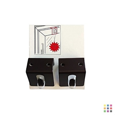 Window clips - brown Window clips - brown