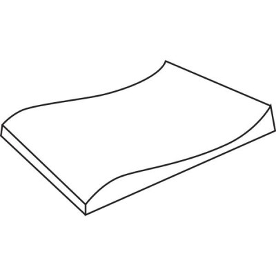 Double curve square mould 23x20cm Double curve square mould 23x20cm