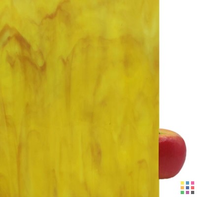 H Opalescent 167 jaune 27x30cm H Opalescent 167 jaune 27x30cm